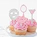 Spa Cupcake Topper Glitter Makeup Themed Birthday Cupcake Decorations 24Pcs Spa Party Cupcake Picks Spa Day Mask Slumber Cake Decor for Makeover Mask Sleepover Birthday Party Supplies
