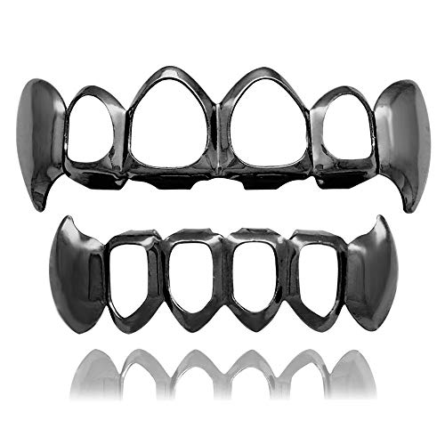 Grillz de Dientes Chapados en Oro 18K Set Superior e Inferior miniatura 1