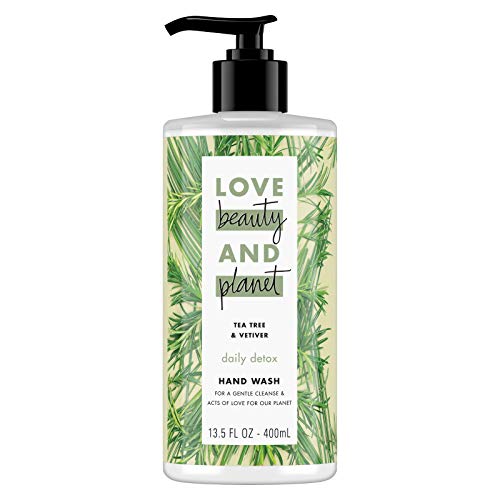 Love Beauty And Planet Store Yuzu and Vanilla liquid and Tea Tree and Vetiver Hand Wash 13.5 Oz (4 Pack) 2 of each flavor