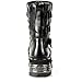 New Rock NEWROCK M.373-S4 Metallic Boots Black Leather Goth Biker Emo Fashion 8