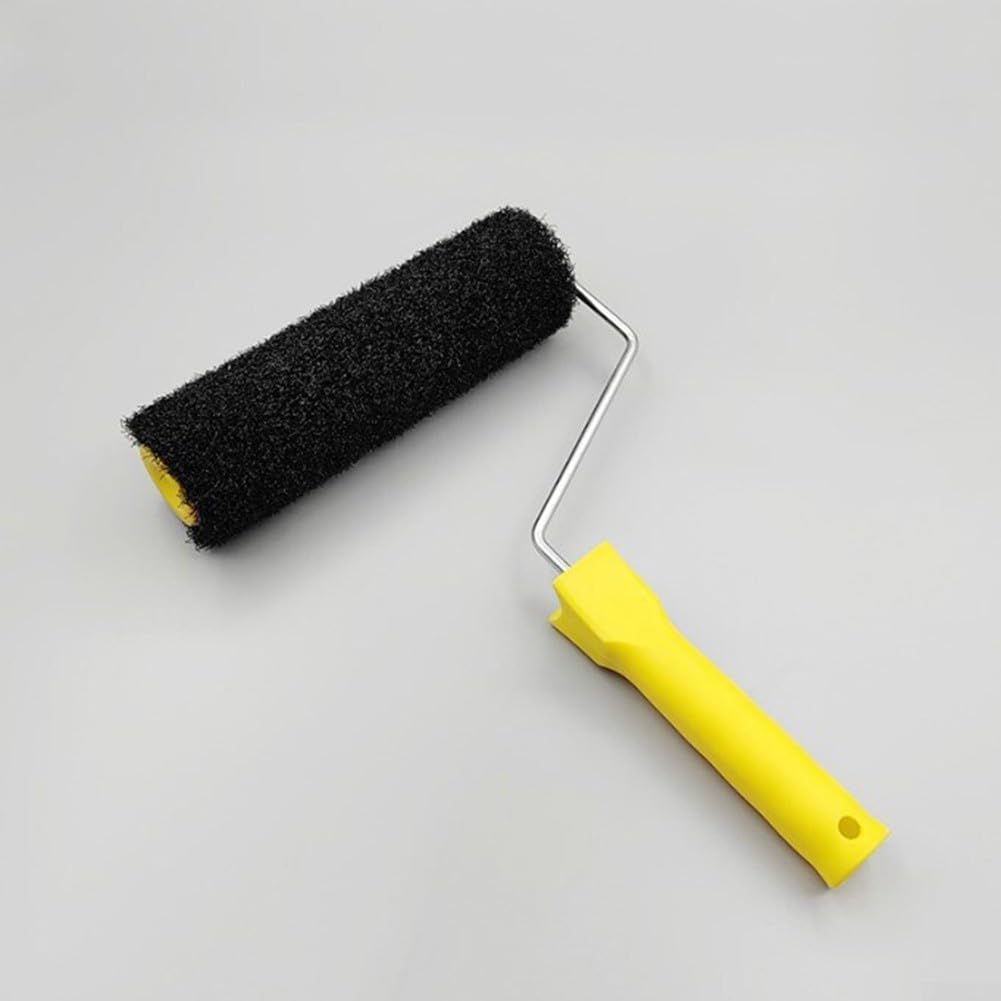 Kit de cepillo de rodillo de pintura, rodillo multifuncional de 9.8 pulgadas, rodillo de limpieza de masilla para aplicar masilla y yeso rodante