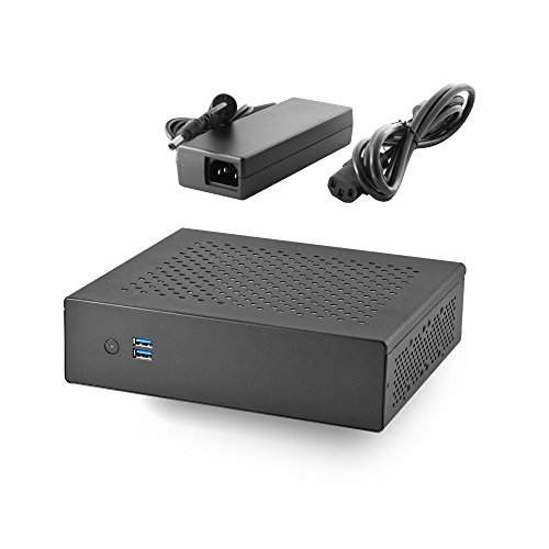 MITXPC MX500-USB3 Industrial Fanless Mini-ITX Case with Dual USB 3.0 Port w/ 80W DC-DC Power Board & 60W AC Adapter