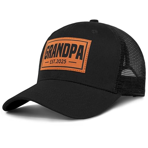 Image of Papa Dad Trucker Hat - Adjustable Men's Snapback Hats for Dad Grandpa, Fathers Day Birthday Gifts from Daughter Son