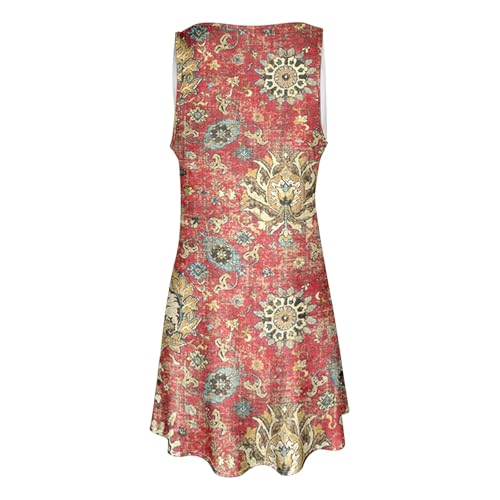 Mini robe d'été contre la chaleur vêtement ample fluide boutonné - 3