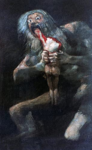 Reproduction Goya dévorer ses enfants toile durable sans reflet 60x90cm