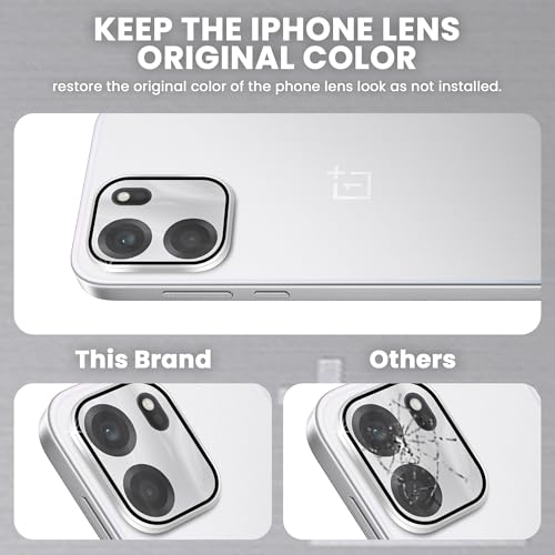 Image of FIRST MART Silver Camera Ring Guard Protector for OnePlus Nord CE 6 | Tempered Glass with Metal Alloy Rings, HD Clear, Scratch Resistant, Case-Friendly | Pack of 1