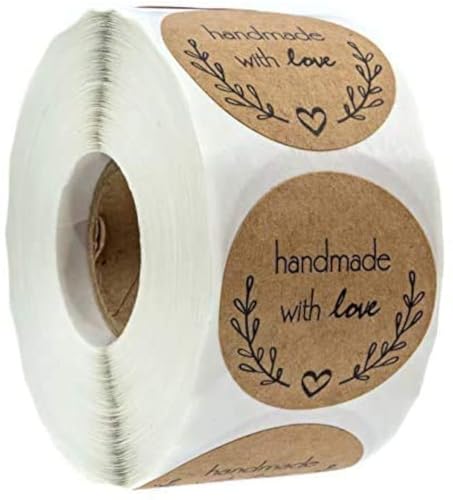 Olive Branch Handmade with Love Stickers / 1.5