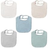 Ajustables : Nos bavoirs carrés en coton sont soigneusement conçus pour s'adapter parfaitement au cou de votre bébé. Ils sont parfaits pour les nouveau-nés et les tout-petits jusqu'à 36 mois. Ils sont lavables à la main ou en machine pour plus de commodité. Lavez les bavoirs foncés et clairs séparément. Rincez avant utilisation. Lavez délicatement à la main.