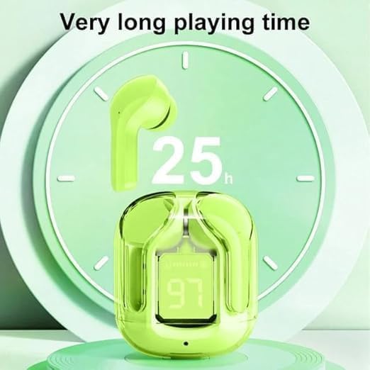 Image of bmani True Wireless Stereo Wireless Earbuds, Ultrapods max TWS Bluetooth Earphones with Charging Case and LED Digital Display, Microphone, Works with iOS Android and Bluetooth Devices (ULTRAPODS-G)