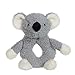 Apricot Lamb Baby Lovey Koala Morbido Anello sonaglio Giocattolo, Peluche Animale di Peluche per Neonato agitatore Impugnatura Morbida Oltre 0 Mesi (Koala Grigio, 15 cm)