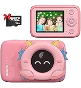 Dragon Touch Kids Camera, AI Digital Camera 2.4 Inch IPS Screen 1080P 32MP With Photo Recognition...