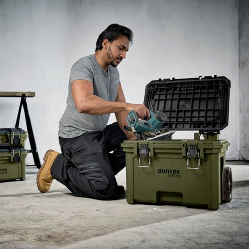 BUNKER Load-Up 9 Piece Modular Tool Storage System - 3 Tier Stackable Rolling Toolbox Set with Organisers & Accessories - IP65 Waterproof, Heavy-Duty Build, All-Terrain Wheels - Workshop & Jobsite 8 BUNKER Load-Up 9 Piece Modular Tool Storage System - 3 Tier Stackable Rolling Toolbox Set with Organisers & Accessories - IP65 Waterproof, Heavy-Duty Build, All-Terrain Wheels - Workshop & Jobsite - Image 8