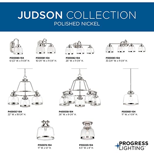 Progress Lighting Judson Collection Five-Light Chandelier - Image 4