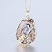Bonnie Irregular Slice Geode Crystal Pendant Necklace Cut Amethyst Natural Stone Jewelry(Style 2)
