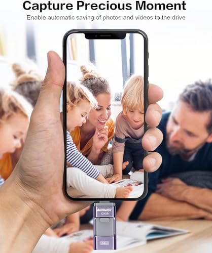 Auamoz USB-128GB-DARK PURPLE 128Gb Photo Stick Usb Memory Phone Flash Drive thumb #6