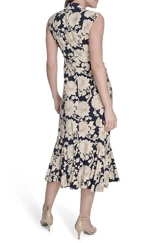 Image of Tommy Hilfiger Women's Cap Sleeve V Neck Empire Midi Dress