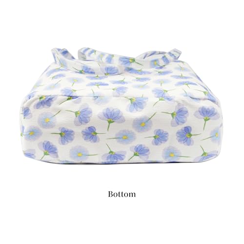 Corduroy Tote Bag Cute Tote Bags for Women Shoulder Bag with Inner Pocket for Work Beach Travel and Shopping Grocery