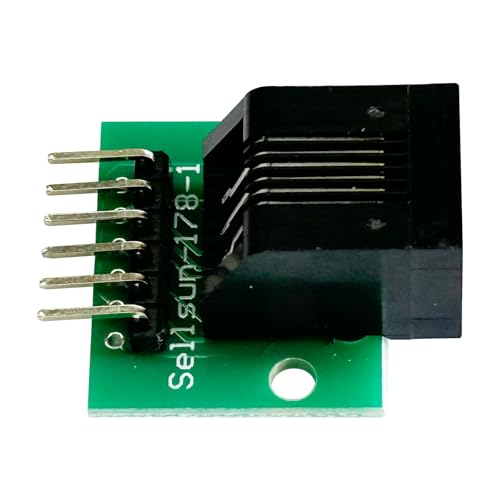 Conector RJ11 hembra con placa PCB 2 piezas miniatura 5