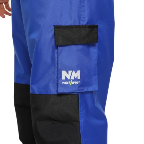 Image of 3-Piece Hi-Vis Rain Suit, Safety Jacket with Hood & Bib Overalls