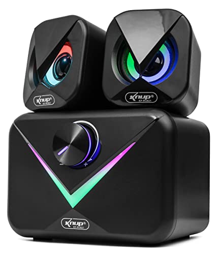 Caixa de Som Subwoofer Gamer 16W Rms Real Led Rgb Usb P2 Pc Computador Notebook Mac Tv Celular