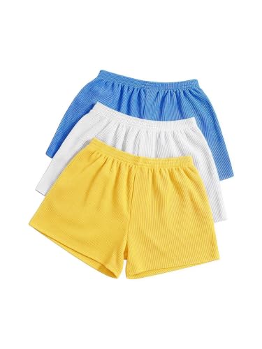 Image of SOLY HUX Women's Summer Shorts 3 Packs Casual Comfy Shorts Sets