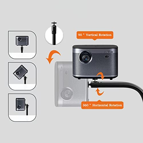 Soporte de proyector universal para piso, multifuncional con diseño curvo y recto ajustable 1.45m miniatura 5