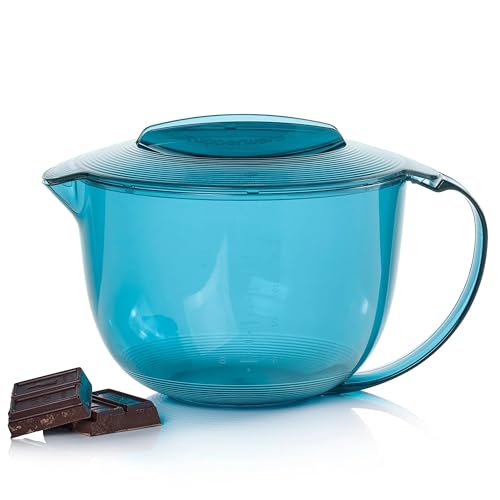 Tupperware MicroCook Krug 1 Liter - Erhitzt und Schmilzt Schokolade Milch Butter in der Mikrowelle - Integrierte Skala - Kunststoff - 20 6x15 5x12 9 cm - Spülmaschinenfest Familie