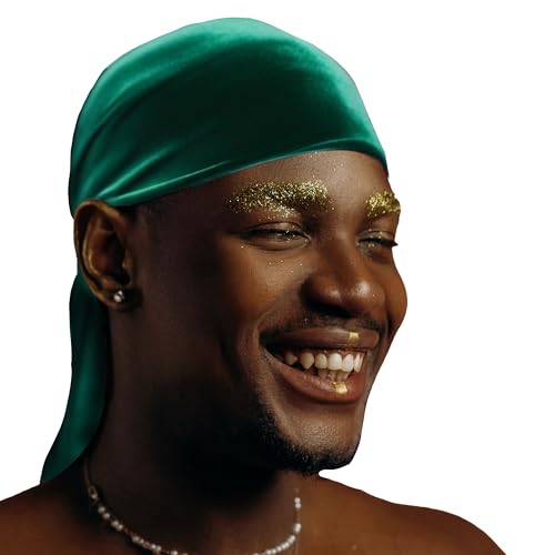DuragPro 1 Pack Velvet Durag for Men - Enhanced Colorfastness Durability and Compression (Green)