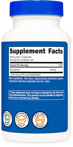 Nutricost Benfotiamine 600mg Capsules