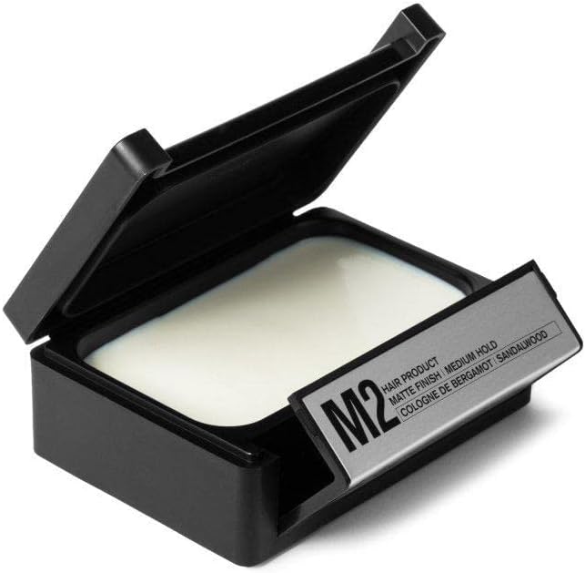 M2 Matte Hair Styling Pomade for Men - Medium Hold for Natural Look, All-Day Restyling & Hair Strengthening - With Capixyl™ & Caffeine, 2.65 oz