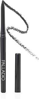 Retractable Waterproof Eyeliner, Richly Pigmented Color and Creamy, Slip Twist Up Pencil Eye Liner, Smudge Proof Long Lasting Application, All Day Wear, No Sharpener Required, Smokey