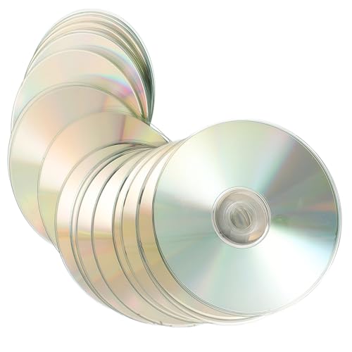 SOIMISS 30 Piezas Discos CD Reflectantes para Decoración de Jardín y Repelente de Aves Doble Cara Reflectante Resistentes y Aptos para DIY Balcones Huertos y Patios