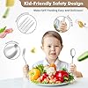 DRKIO Stainless Steel Toddler Utensils Set - 12 Pieces Kids Silverware Set Children Safe Food Grade Small Forks and Spoons Dishwasher Safe Mirror Polished #2
