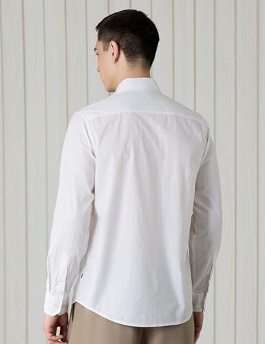 Image of Amazon Brand - Symbol Men's Cotton Shirt | Casual | Plain | Full Sleeve | Summer - Regular Fit (Available in Plus Sizes)
