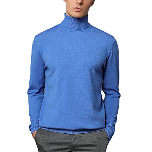 Pull cachemire homme col haut haut de gamme business mi-saison XXL noir