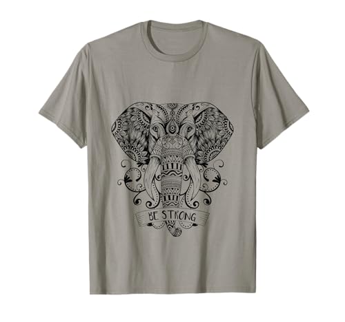 éléphant Mandala Femme Homme Bouddhisme méditation Yoga T-Shirt