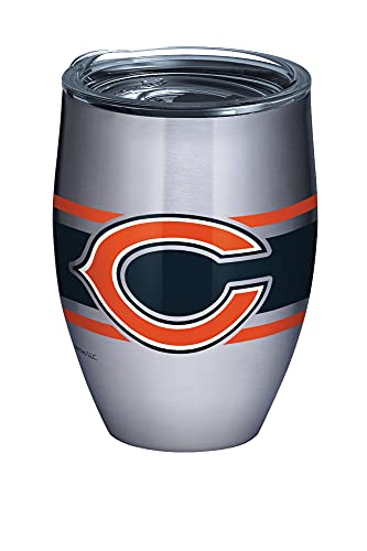 Tervis Triple Walled NFL Chicago Bears Insulated Tumbler Cup Keeps Drinks Cold & Hot, 12oz - Stainless Steel, Stripes
