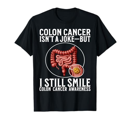 Colon Cancer Awareness Items Gifts Colon Cancer Warrior T-Shirt