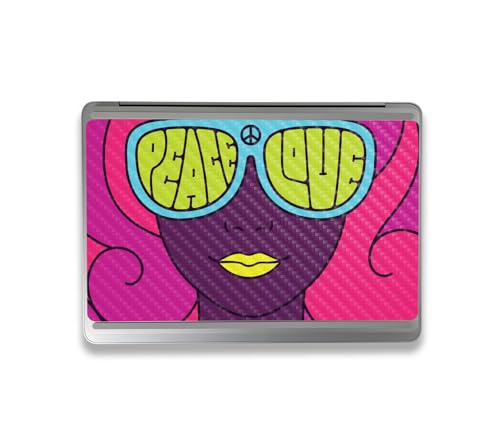 Image of MightySkins Carbon Fiber Skin Compatible with Microsoft Surface Laptop Studio 2 (2023) Full Wrap Kit - Fluorescent Rave | Protective, Durable Textured Carbon Fiber Finish | Made in The USA