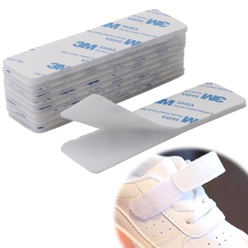 Ownkim 10 Stück Klettband Selbstklebend Extra Stark - Rechteck Klettverschluss Selbstklebend, Wiederverwendbare - Starke Haftung für Vielseitige Anwendungen (3x10 cm, Weiß)