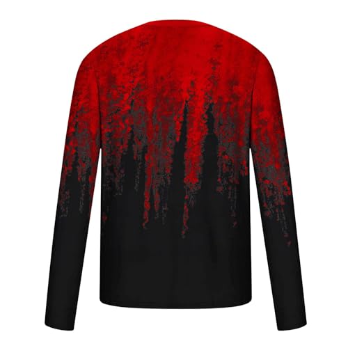 Muscularfit Mens Long Sleeve Shirts Casual Gradient Color Loose Pullover Graphic Tee Shirts Fall Fashion Athletic Sweatshirts3