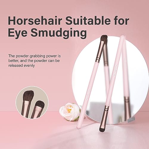 Travel Makeup Brushes with Case, 15 Pcs Pink Makeup Brush Set Professional for Foundation Powder Concealer Eyeshadow Blush, Covers, Best Make Up Brush Kit Gift for Women Girlfriend Mom