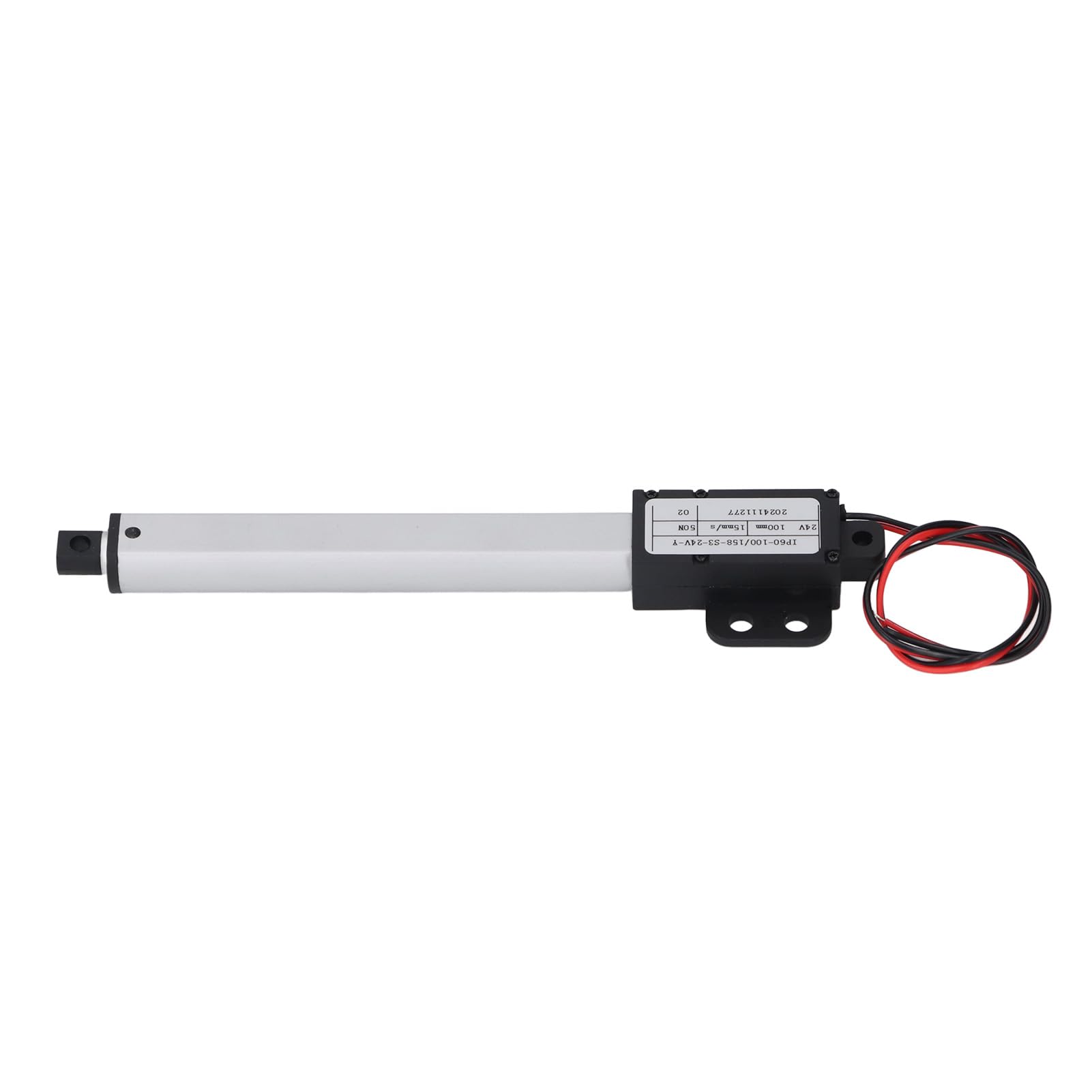 Cocoarm Piccolo Attuatore Lineare Elettrico, ABS in Alluminio, Spinta 50N, Corsa 100mm, Ideale per Macchine Agricole e Domotica