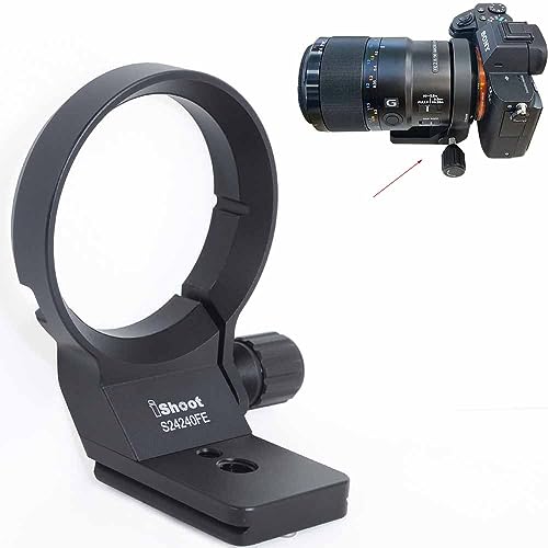 iShoot Anillo Adaptador para Montura de Trípode Soporte para Lente Compatible con Sony FE 24-240mm f/3.5-6.3 OSS, 24-70mm f/4 ZA OSS, 28-70mm f/3.5-5.6 OSS, 90mm f/2.8 Macro G OSS, 100mm f/2.8 STF GM OSS miniatura 1