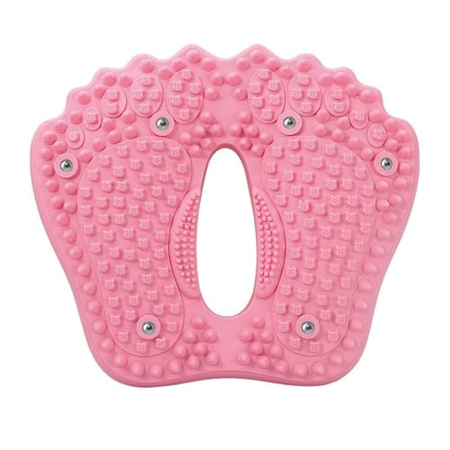 Esterilla acupresión pies rosa que alivia el dolor y la tensión corporal en casa