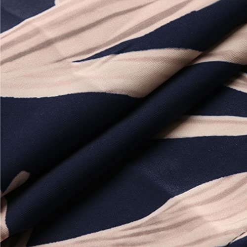 Vestido azul royal para meninas adolescentes, verão, outono, sem mangas, estampado, formal, encontro