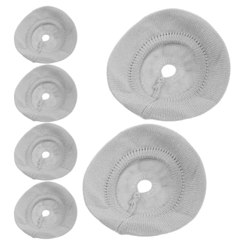 SEWACC Lot de 6 Coussinets d'Écouteurs Tricotés Gris Extensibles Protections Anti-Poussière et Transpiration pour Casque Circum-Aural Housses Lavables pour Sport Gaming et Usage