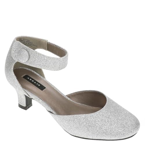 ARRAY Women's Charlie D'Orsay Low Heel Pump with Ankle Strap