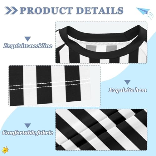 CaTaKu Black and White Striped Boys Rash Guard Swim Shirts Toddler Quick Dry UPF 50+ Rashguard Short Sleeve 3-12T3