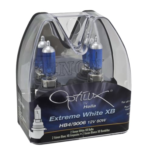 Image of Optilux HELLA H71070367 Extreme XB 12V Bulb Set HB4 /9006 (80W) , White.
